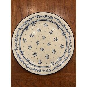 Provence 260 Bouquet Blue 12in Stoneware Serving Plate Floral
